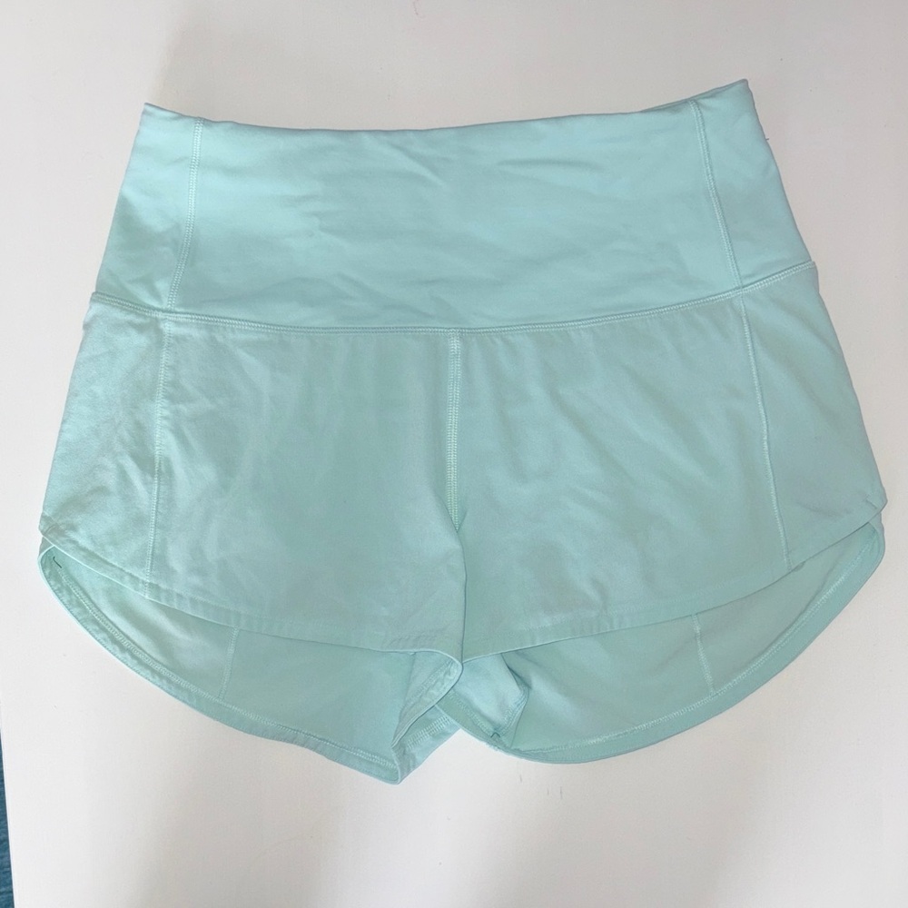 Lululemon High-Rise Speed Up Mint/Light Blue (Ideal Mint) Athletic Shorts